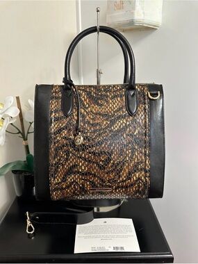 Brahmin Cocoa Blanchard Caroline Satchel